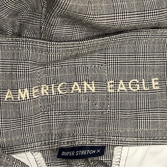 SIZE 6 AMERICAN EAGLE PLAID SHORTS BELTED ACADEMIA PREPPY STRETCH - Picture 4 of 11